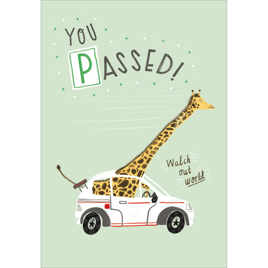 You Passed Driving Test Card