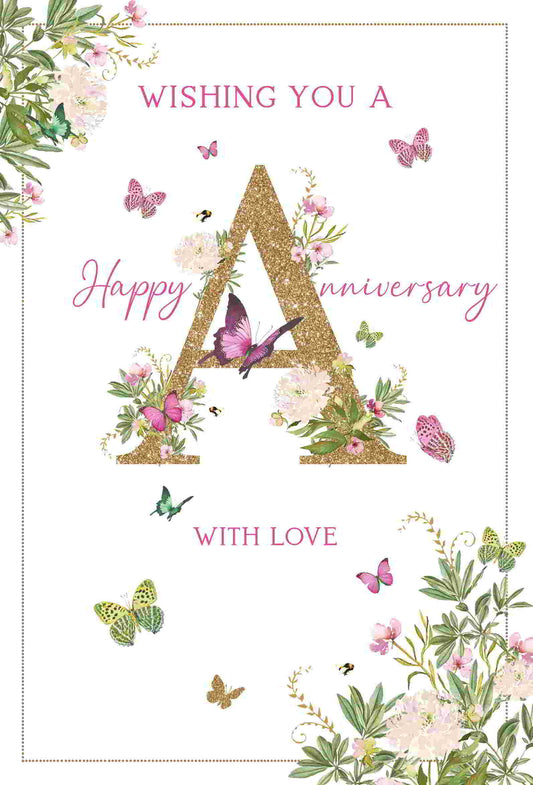 "Wishing You A Happy Anniversary" Card