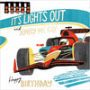 Racetrack Birthday Card