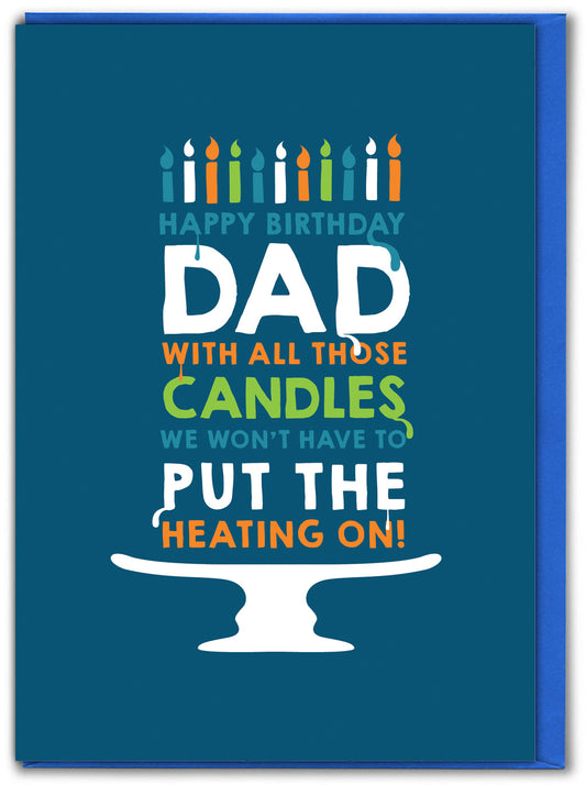 Funny Candles Dad Birthday Card