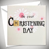 On Your Christening Day Girl Card