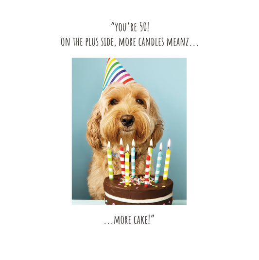 50th Birthday More Candles Card