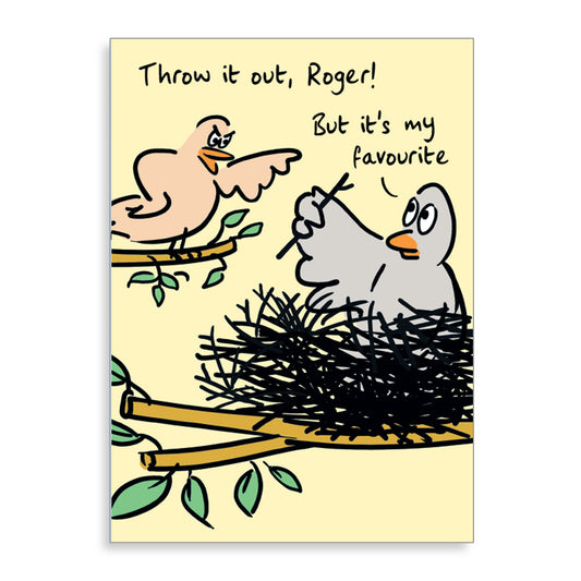 Throw It Out Roger Card