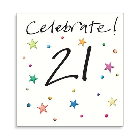 "Celebrate!" 21st Birthday Card