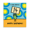 14th Birthday Card