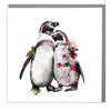 Hugging Pengiuns Photographic Card