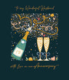 Anniversary Husband Sparkling Wine Card