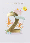 2nd Birthday Animals Card