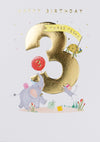 3rd Birthday Animals Card