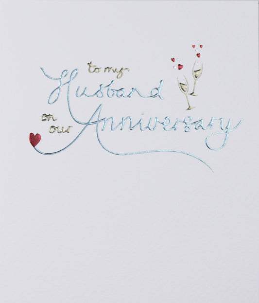 "To My Husband" Anniversary Card