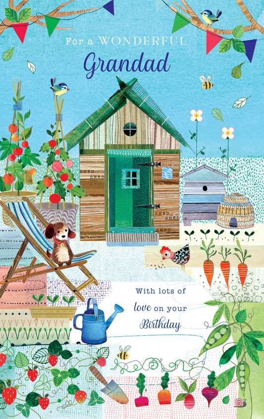 Allotment Grandad Birthday Card