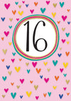 16th Girls Birthday Card