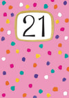 21st Birthday Girl Card