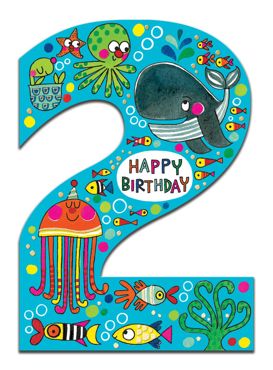 Under The Sea 2nd Birthday Card