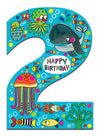 Age 2 Under The Sea Birthday Card