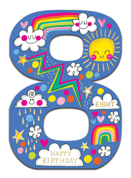 Sunshine 8th Birthday Card