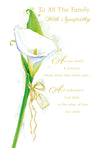 White Cala Lily Card