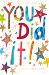 Congratulations Lettering With Patterns And Foil Card