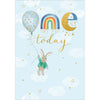 1st Birthday Balloon Card