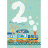 2nd Birthday Train Ride Card