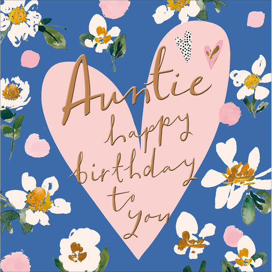 Auntie Happy Birthday To You Card