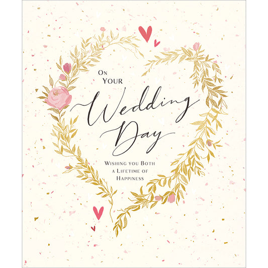 "Lifetime Of Happiness" Wedding Card