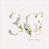 30th Anniversary Flowers Card