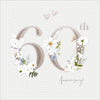 60th Anniversary Flowers Card