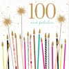 100th Birthday Candles Card