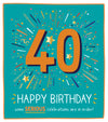 40 Celebrations Birthday Card