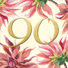 90th Birthday Blossoms Card