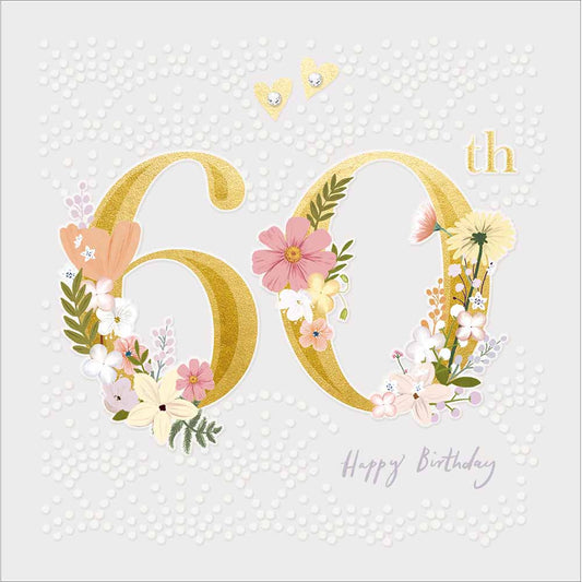 Special Gold 60th Birthday Card