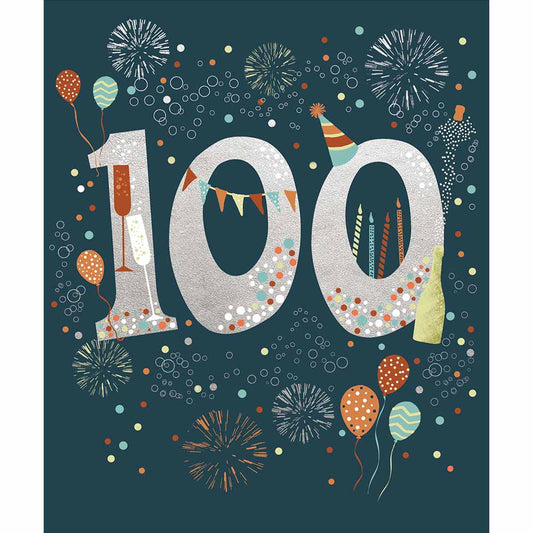 100th Birthday Sparkle Card