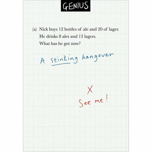 Stinking Hangover Card