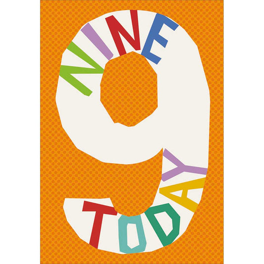 9 Today Birthday Card