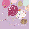 Balloon Fiesta 80th Birthday Card