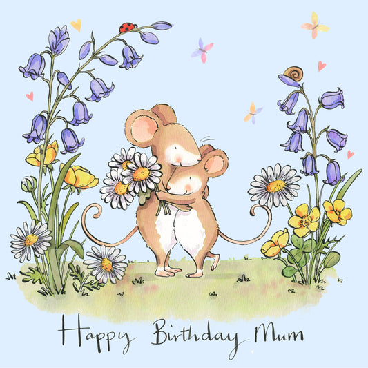 Cute Mice Mum Birthday Card