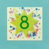 8th Birthday Star Shakies Card