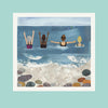 Wild Sea Swimmers Photographic Card
