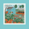 Strawberry Pots Photographic Card