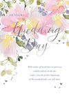 Floral Blossom Wedding Card