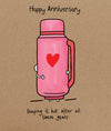 Our Anniversary Flask Card