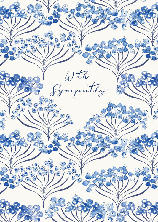 Blue with Sympathy Card