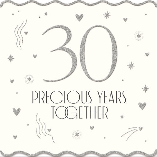 "30 Precious Years Together" Anniversary Card