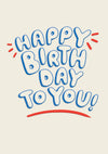 Birthday Lettering Card