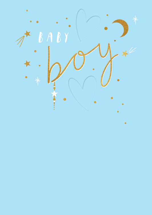 Blue "Baby Boy" Card