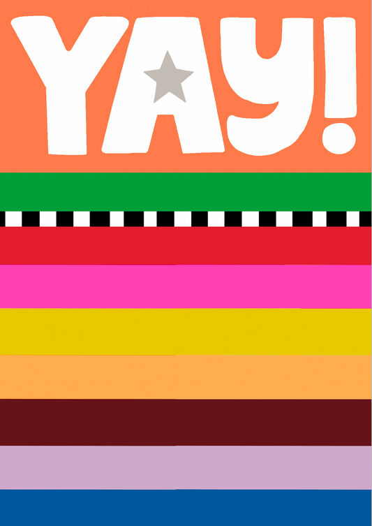 Yay Stripes Card