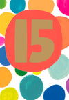 Age 15 Birthday Card