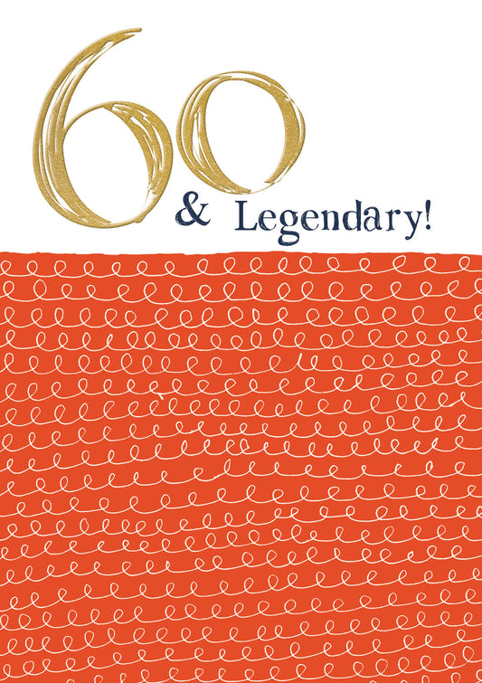 "60 & Legendary" Birthday Card