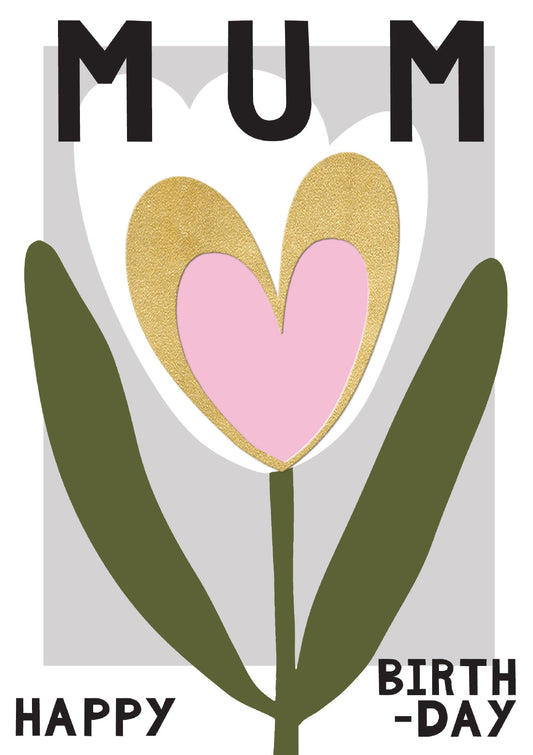 Tulip Mum Birthday Card
